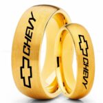 Chevy Ring, Chevrolet Ring, Chevy Bowtie Ring, Auto Racing Ring, Chevy Wedding Band, Chevrolet Wedding Ring