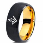 Freemason Ring, Masonic Ring, Freemason Wedding Band, Freemason Wedding Ring, Masonic Jewelry