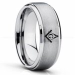 Freemason Ring, Masonic Ring, Freemason Wedding Band, Freemason Wedding Ring, Masonic Jewelry