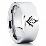 Freemason Ring, Masonic Ring, Freemason Wedding Band, Freemason Wedding Ring, Masonic Jewelry
