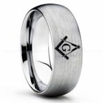 Freemason Ring, Masonic Ring, Freemason Wedding Band, Freemason Wedding Ring, Masonic Jewelry