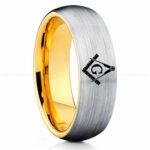 Freemason Ring, Masonic Ring, Freemason Wedding Band, Freemason Wedding Ring, Masonic Jewelry