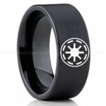 Galactic Republic Ring, Star Wars Ring, Star Wars Wedding Band, Star Wars Wedding Ring