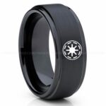 Galactic Republic Ring, Star Wars Ring, Star Wars Wedding Band, Star Wars Wedding Ring