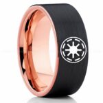 Galactic Republic Ring, Star Wars Ring, Star Wars Wedding Band, Star Wars Wedding Ring