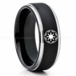 Galactic Republic Ring, Star Wars Ring, Star Wars Wedding Band, Star Wars Wedding Ring