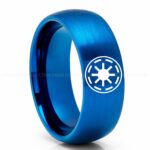 Galactic Republic Ring, Star Wars Ring, Star Wars Wedding Band, Star Wars Wedding Ring