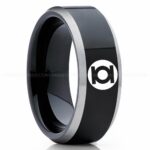 Green Lantern Ring, Green Lantern Wedding Band, Green Lantern Wedding Ring, Green Lantern Jewelry