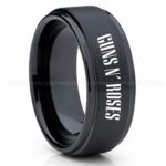 Guns N' Roses Ring, Guns N' Roses Wedding Band, Guns N' Roses Wedding Ring, Guns N' Roses Jewelry