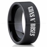 Guns N' Roses Ring, Guns N' Roses Wedding Band, Guns N' Roses Wedding Ring, Guns N' Roses Jewelry