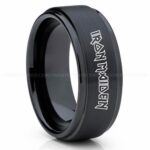 Iron Maiden Ring, Iron Maiden Wedding Band, Iron Maiden Wedding Ring, Heavy Metal Jewelry