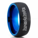Iron Maiden Ring, Iron Maiden Wedding Band, Iron Maiden Wedding Ring, Heavy Metal Jewelry