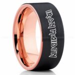 Iron Maiden Ring, Iron Maiden Wedding Band, Iron Maiden Wedding Ring, Heavy Metal Jewelry