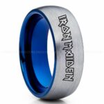 Iron Maiden Ring, Iron Maiden Wedding Band, Iron Maiden Wedding Ring, Heavy Metal Jewelry