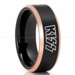 KISS Ring, KISS Wedding Band, KISS Wedding Ring, KISS Jewelry