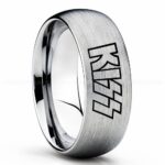 KISS Ring, KISS Wedding Band, KISS Wedding Ring, KISS Jewelry