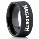 Megadeath Ring, Megadeath Wedding Band, Megadeath Wedding Ring, Heavy Metal Jewelry