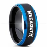 Megadeath Ring, Megadeath Wedding Band, Megadeath Wedding Ring, Heavy Metal Jewelry