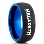 Megadeath Ring, Megadeath Wedding Band, Megadeath Wedding Ring, Heavy Metal Jewelry