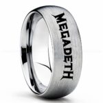 Megadeath Ring, Megadeath Wedding Band, Megadeath Wedding Ring, Heavy Metal Jewelry