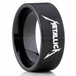 Metallica Ring, Metallica Wedding Band, Metallica Wedding Ring, Metallica Jewelry