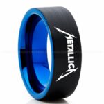 Metallica Ring, Metallica Wedding Band, Metallica Wedding Ring, Metallica Jewelry