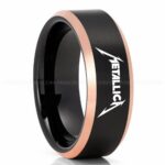 Metallica Ring, Metallica Wedding Band, Metallica Wedding Ring, Metallica Jewelry