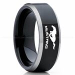 Mustang Ring, Ford Mustang Ring, Mustang Wedding Band, Mustang Wedding Ring, Ford Mustang Jewelry