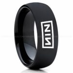 Nine Inch Nails Ring, Nine Inch Nails Wedding Band, Nine Inch Nails Wedding Ring, Nine Inch Nails Jewelry