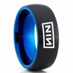 Nine Inch Nails Ring, Nine Inch Nails Wedding Band, Nine Inch Nails Wedding Ring, Nine Inch Nails Jewelry