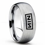Nine Inch Nails Ring, Nine Inch Nails Wedding Band, Nine Inch Nails Wedding Ring, Nine Inch Nails Jewelry