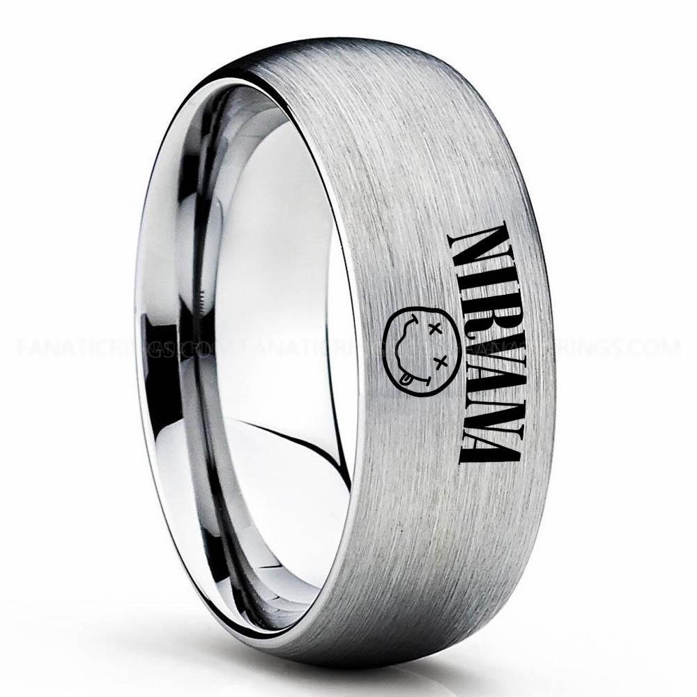 Nirvana Silver 2 Nirvana Ring, Nirvana Wedding Band, Nirvana Wedding Ring, Nirvana Jewelry - Image 1
