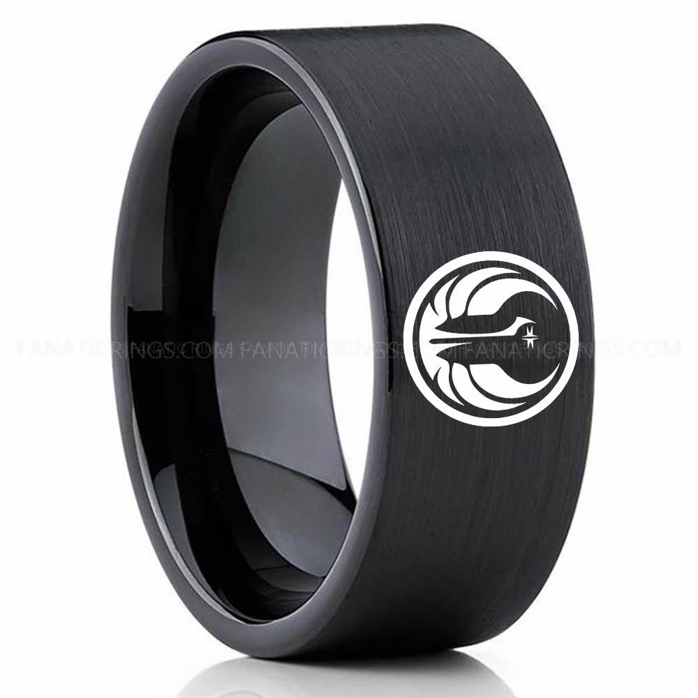 Old Galactic Black (3) (1) Old Republic Ring, Old Republic Wedding Band, Old Republic Wedding Ring, Old Republic Jewelry - Image 1