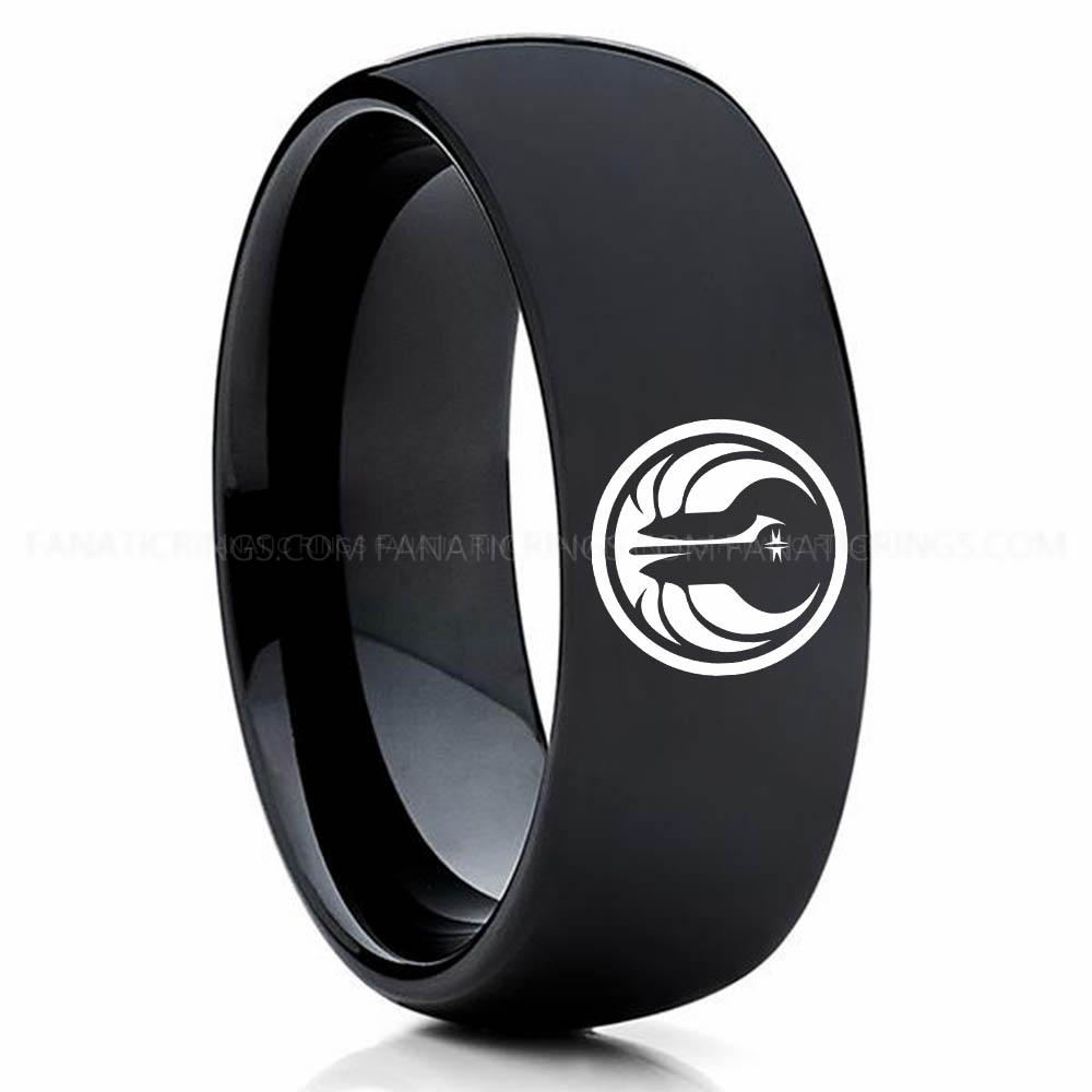 Old Galactic Black (5) Old Republic Ring, Old Republic Wedding Band, Old Republic Wedding Ring, Old Republic Jewelry - Image 1