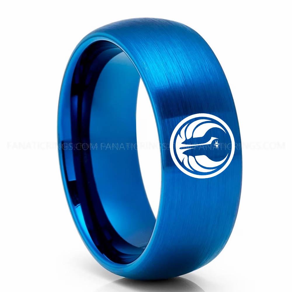 Old Galactic Blue (1) Old Republic Ring, Old Republic Wedding Band, Old Republic Wedding Ring, Old Republic Jewelry - Image 1
