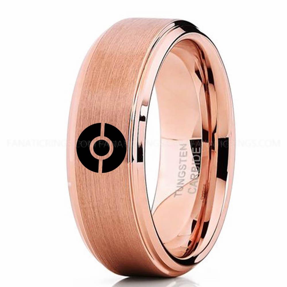 Pokemon Pink Pokémon Ring, Pokémon Wedding Band, Pokémon Wedding Ring, Pokémon Jewelry - Image 1
