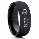 Queen Ring, Queen Wedding Band, Queen Wedding Ring, Rock and Roll Jewelry