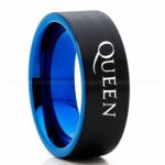 Queen Ring, Queen Wedding Band, Queen Wedding Ring, Rock and Roll Jewelry