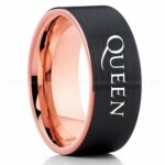 Queen Ring, Queen Wedding Band, Queen Wedding Ring, Rock and Roll Jewelry