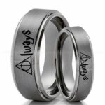 Deathly Hallows Ring, Deathly Hallows Wedding Ring, Harry Potter Wedding Ring, Deathly Hallows Wedding Band, Harry Potter Jewelry
