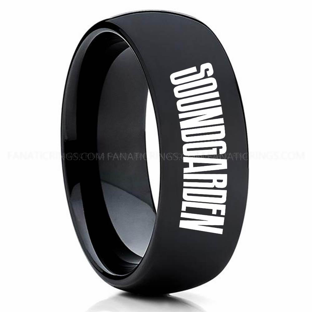 Soundgarden Black 3 Soundgarden Ring, Soundgarden Wedding Band, Soundgarden Wedding Ring, Soundgarden Jewelry - Image 1
