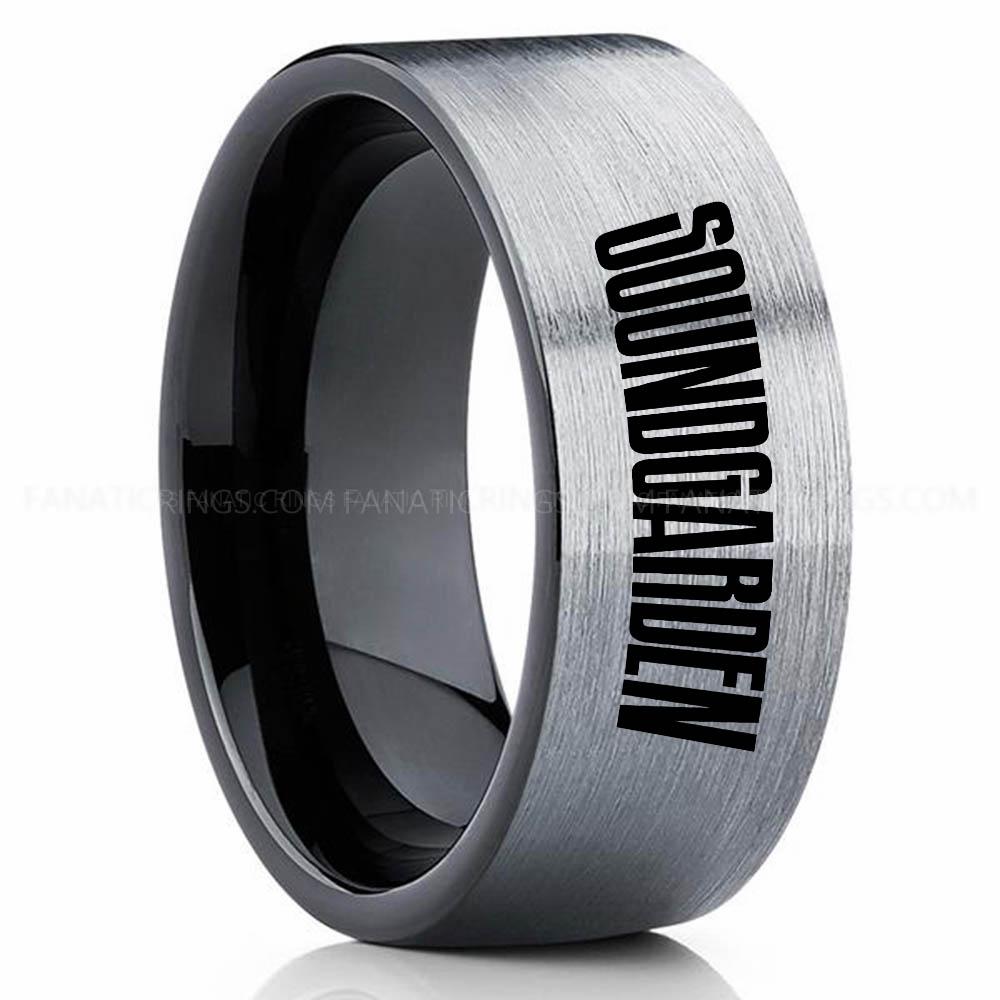 Soundgarden Silver 2 Soundgarden Ring, Soundgarden Wedding Band, Soundgarden Wedding Ring, Soundgarden Jewelry - Image 1