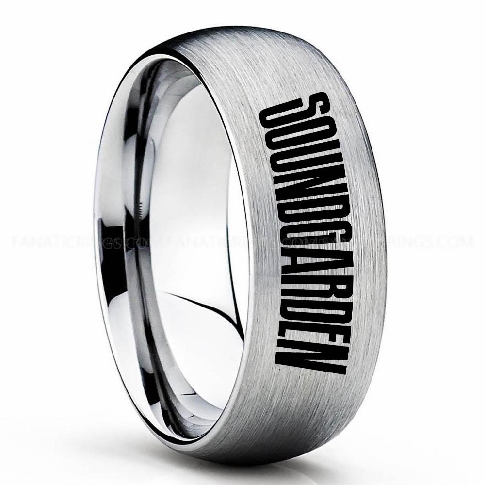 Soundgarden Silver Soundgarden Ring, Soundgarden Wedding Band, Soundgarden Wedding Ring, Soundgarden Jewelry - Image 1