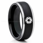 Galactic Empire Ring, Star Wars Ring, Star Wars Wedding Band, Star Wars Wedding Ring
