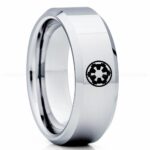 Galactic Empire Ring, Star Wars Ring, Star Wars Wedding Band, Star Wars Wedding Ring