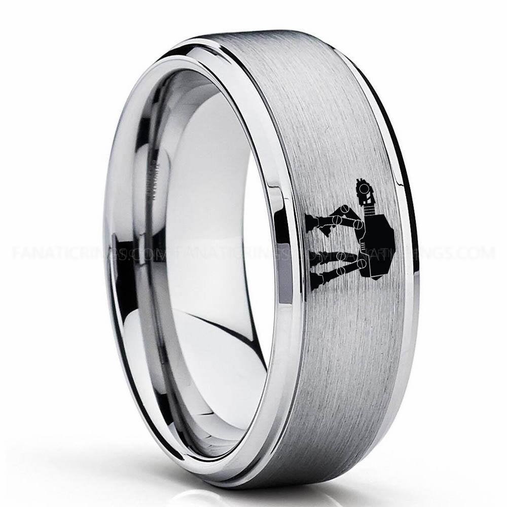 Star Wars 4 Silver 2 AT-AT Walker Ring, Star Wars Ring, Star Wars Wedding Band, Star Wars Wedding Ring - Image 1