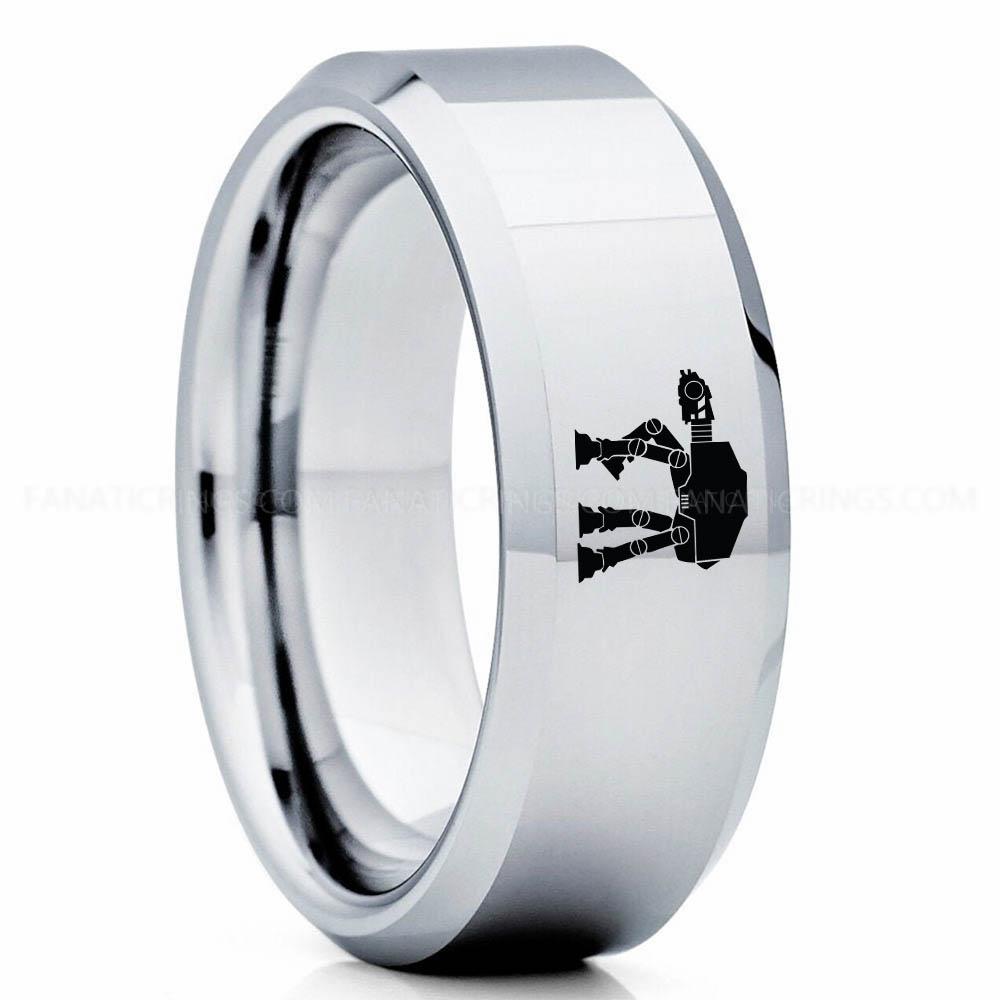 Star Wars 4 Silver 3 AT-AT Walker Ring, Star Wars Ring, Star Wars Wedding Band, Star Wars Wedding Ring - Image 1