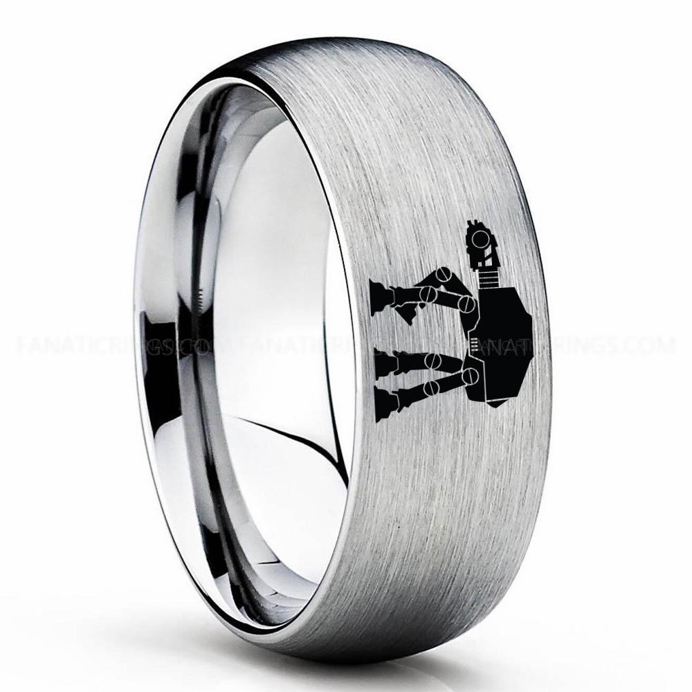 Star Wars 4 Silver AT-AT Walker Ring, Star Wars Ring, Star Wars Wedding Band, Star Wars Wedding Ring - Image 1