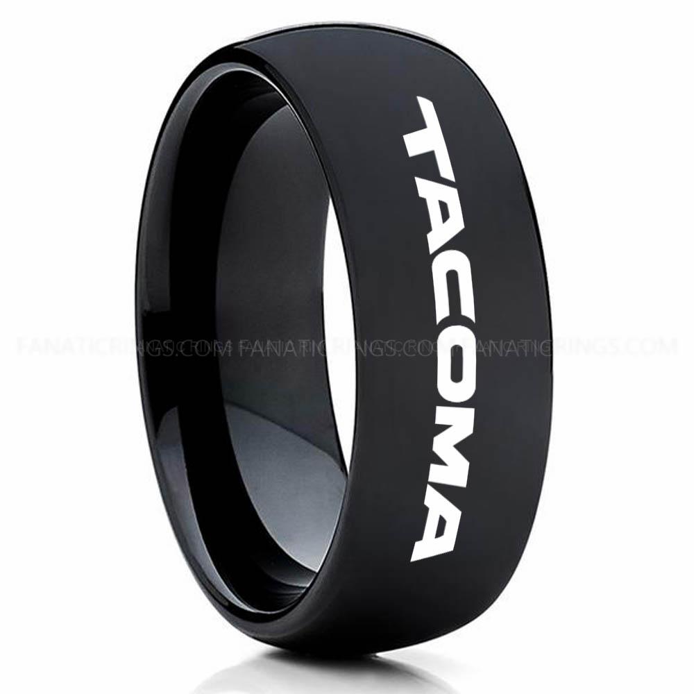 Tacoma Black 3 Tacoma Ring, Toyota Tacoma Ring, Toyota Ring, Pickup Truck Ring, Tacoma Wedding Band, Toyota Wedding Ring - Image 1