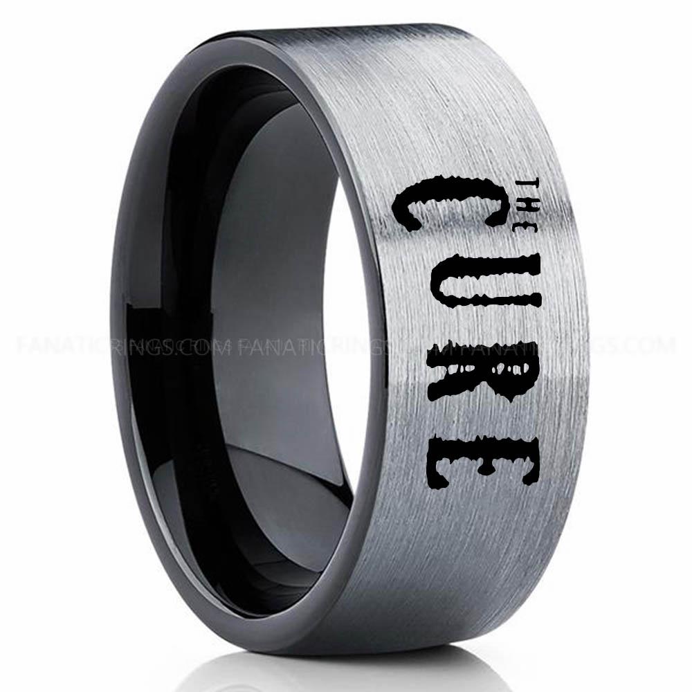 The Cure Silver 2 The Cure Ring, The Cure Wedding Band, The Cure Wedding Ring, The Cure Jewelry - Image 1